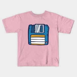 Retro Floppy Disk illustration Kids T-Shirt